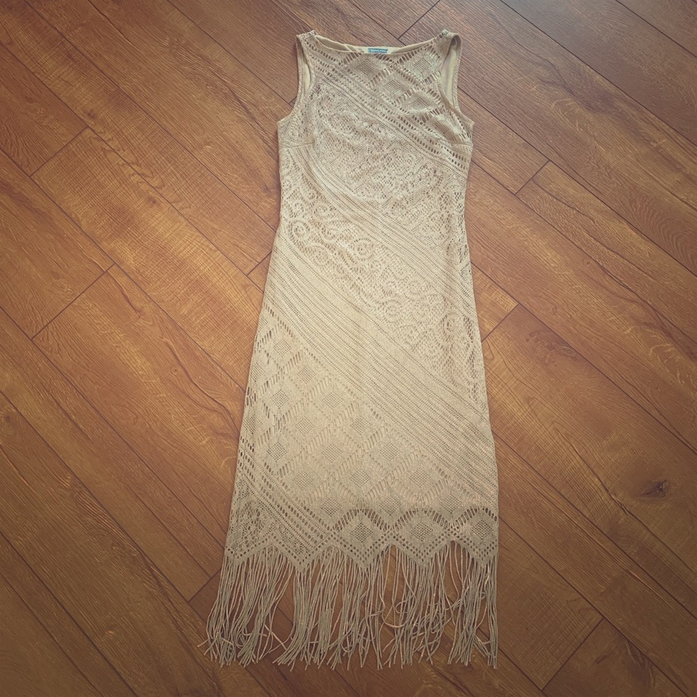 Vintage Flapper Style Midi Dress